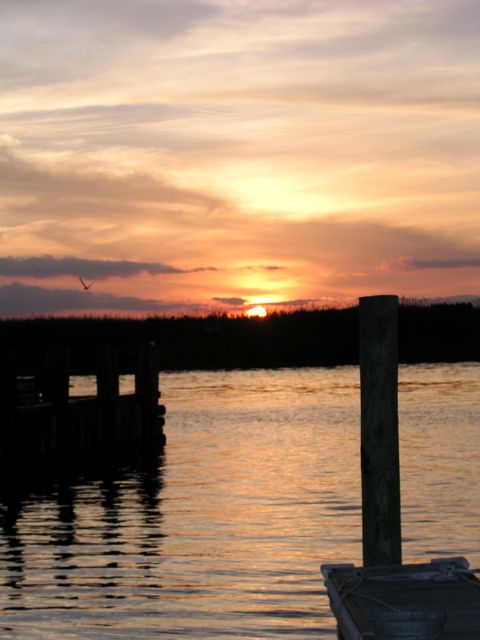 Sunset at Morrison's Marina - July 2009